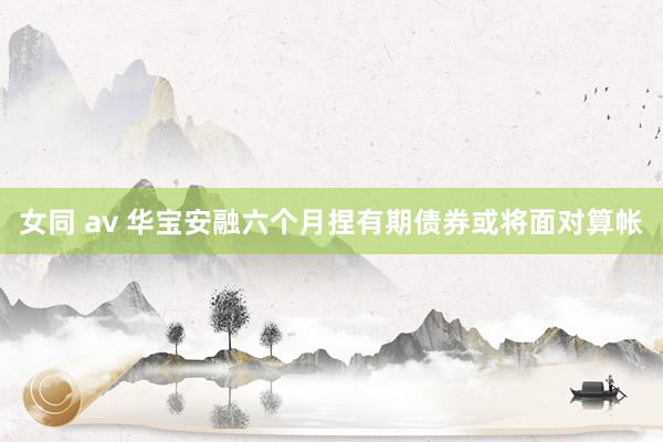 女同 av 华宝安融六个月捏有期债券或将面对算帐